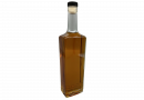 Бутылка стеклянная ГРАНИТ 0,5л. прозрачная, с пробкой