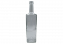 Бутылка стеклянная ГРАНИТ 0,5л. прозрачная, с пробкой